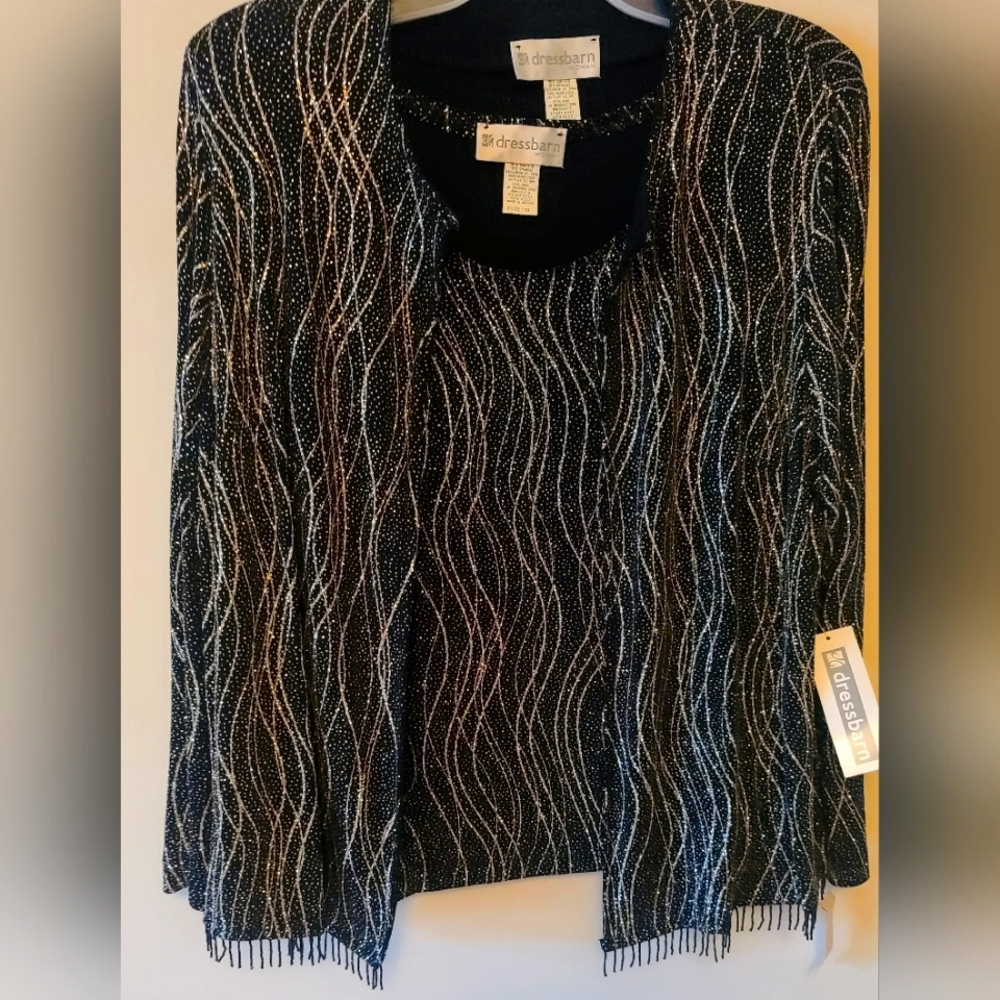NWT- DRESSBARN Exquisite Formal 2pc Jacket & Shell Sz 1X